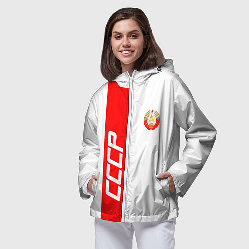 Женская ветровка СССР: White Collection / 3D-Белый – фото 3