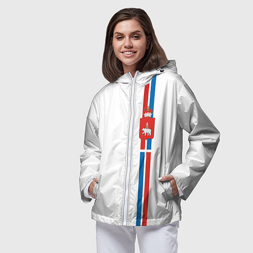 Женская ветровка Пермский край / 3D-Белый – фото 3
