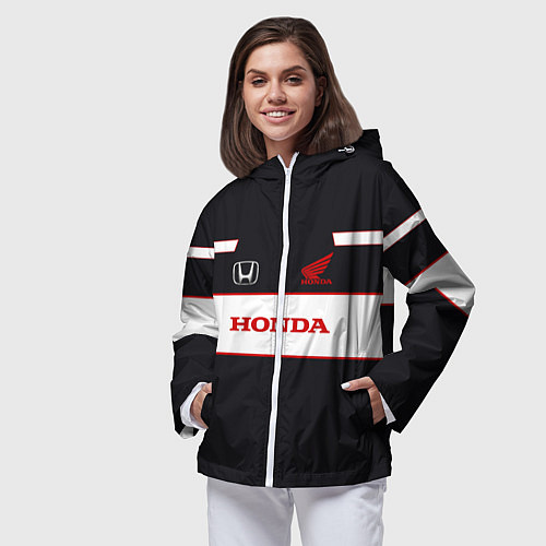Женская ветровка Honda Sport / 3D-Белый – фото 3