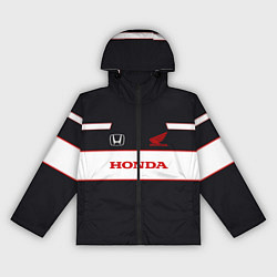 Ветровка с капюшоном женская Honda Sport, цвет: 3D-черный