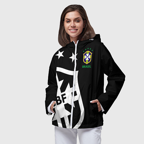 Женская ветровка Brazil Team: Exclusive / 3D-Белый – фото 3