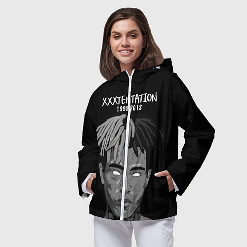 Женская ветровка XXXTentacion: 1998-2018 / 3D-Белый – фото 3