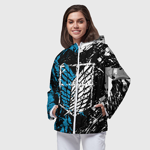Женская ветровка Разведкорпус / 3D-Белый – фото 3