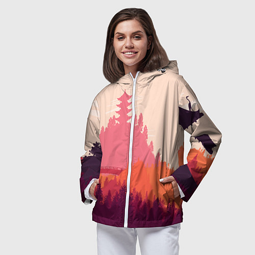 Женская ветровка Firewatch City / 3D-Белый – фото 3