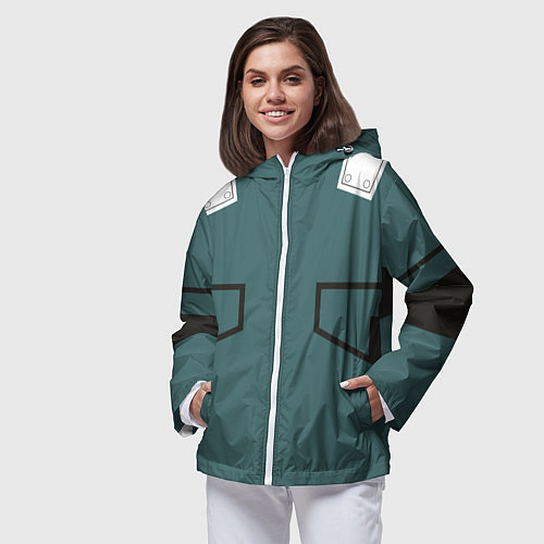 Женская ветровка MHA IZUKU MIDORIYA / 3D-Белый – фото 3