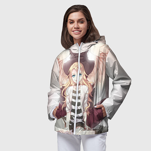 Женская ветровка Angels of Death / 3D-Белый – фото 3