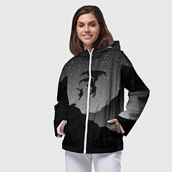 Ветровка с капюшоном женская TES: Nightmare, цвет: 3D-белый — фото 2