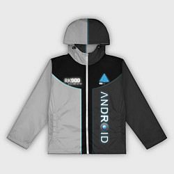 Ветровка с капюшоном женская Detroit: Android RK900, цвет: 3D-белый