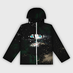 Ветровка с капюшоном женская Бездомный Бог, цвет: 3D-белый