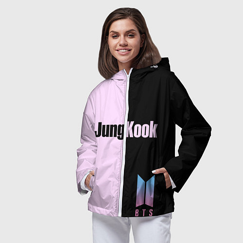 Женская ветровка BTS Jung Kook / 3D-Белый – фото 3