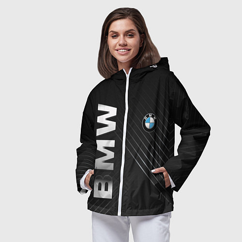 Женская ветровка BMW: Steel Line / 3D-Белый – фото 3
