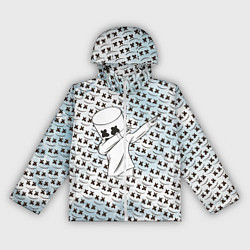 Ветровка с капюшоном женская Marshmello DAB, цвет: 3D-белый