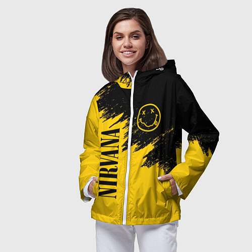 Женская ветровка NIRVANA / 3D-Белый – фото 3