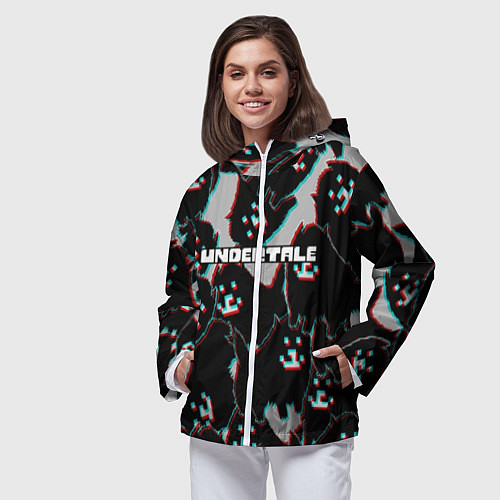 Женская ветровка Undertale / 3D-Белый – фото 3