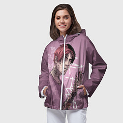 Ветровка с капюшоном женская Lil Peep, цвет: 3D-белый — фото 2