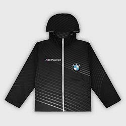 Ветровка с капюшоном женская BMW, цвет: 3D-белый