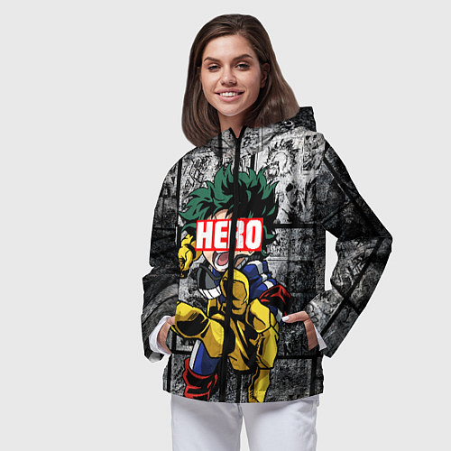 Женская ветровка Deku Плашка переносная / 3D-Черный – фото 3