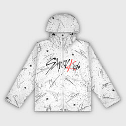 Ветровка с капюшоном женская STRAY KIDS АВТОГРАФЫ, цвет: 3D-белый