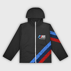 Ветровка с капюшоном женская BMW КАРБОН, цвет: 3D-белый