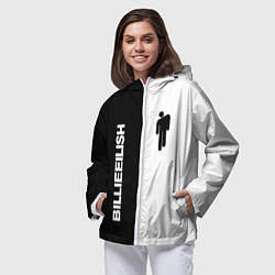 Ветровка с капюшоном женская BILLIE EILISH, цвет: 3D-белый — фото 2
