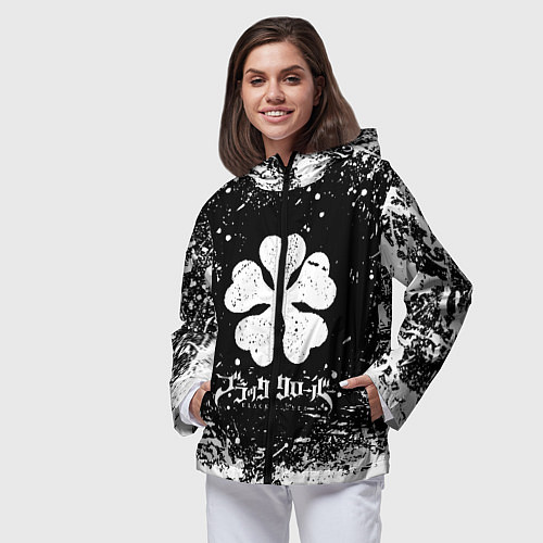 Женская ветровка ЧЁРНЫЙ КЛЕВЕР / 3D-Черный – фото 3