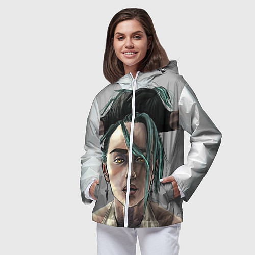 Женская ветровка Билли Айлиш / 3D-Белый – фото 3