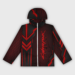 Ветровка с капюшоном женская Cyberpunk 2077, цвет: 3D-белый