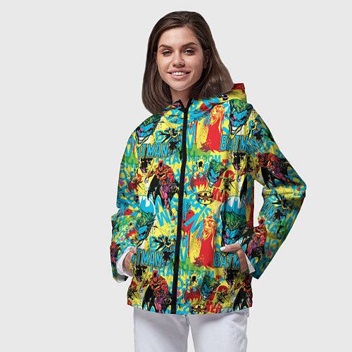 Женская ветровка Batman and Joker / 3D-Черный – фото 3