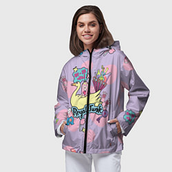 Ветровка с капюшоном женская Royal Junk, цвет: 3D-черный — фото 2