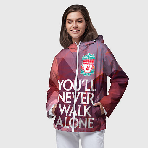 Женская ветровка Ливерпуль / 3D-Белый – фото 3