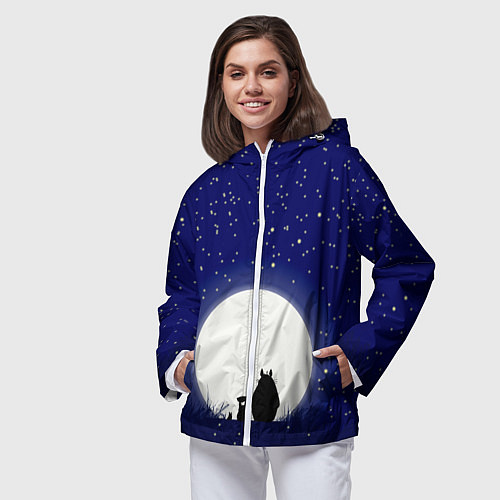 Женская ветровка Мой сосед Тоторо / 3D-Белый – фото 3