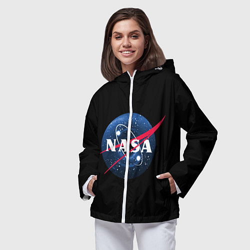 Женская ветровка NASA Black Hole / 3D-Белый – фото 3