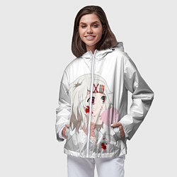 Ветровка с капюшоном женская Сузуя Джузу, цвет: 3D-белый — фото 2