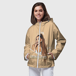 Ветровка с капюшоном женская Ariana Grande Ариана Гранде, цвет: 3D-белый — фото 2