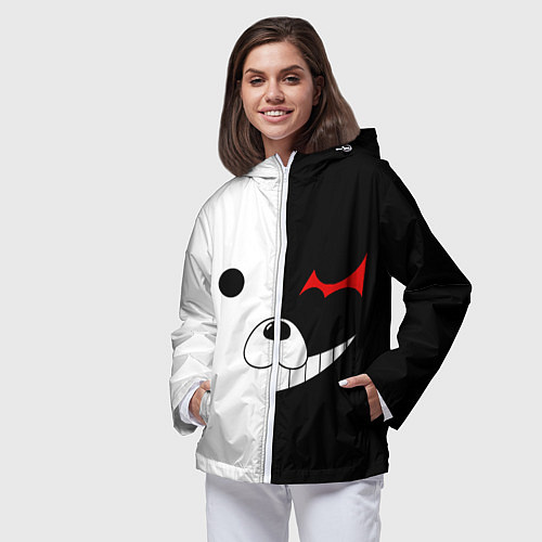 Женская ветровка Monokuma / 3D-Белый – фото 3