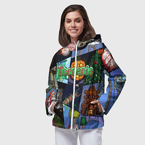 Женская ветровка Terraria / 3D-Белый – фото 3