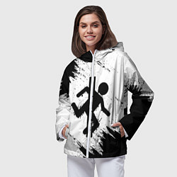 Ветровка с капюшоном женская PORTAL, цвет: 3D-белый — фото 2
