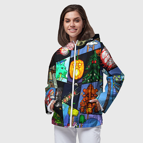 Женская ветровка Terraria allpic / 3D-Белый – фото 3