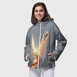 Ветровка с капюшоном женская Heroes of Might and Magic, цвет: 3D-белый — фото 2