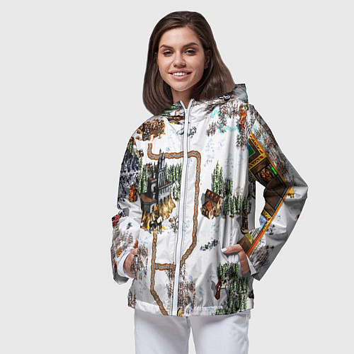 Женская ветровка Heroes of Might and Magic / 3D-Белый – фото 3
