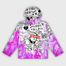 Ветровка с капюшоном женская LIL PEEP, цвет: 3D-белый