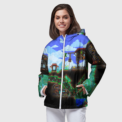 Женская ветровка TERRARIA EXCLUSIVE / 3D-Белый – фото 3