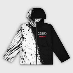 Ветровка с капюшоном женская AUDI, цвет: 3D-черный