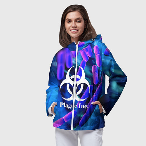 Женская ветровка PLAGUE INC / 3D-Белый – фото 3