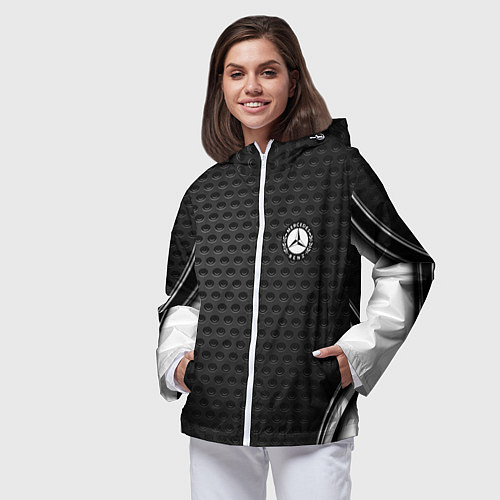 Женская ветровка MERCEDES-BENZ / 3D-Белый – фото 3