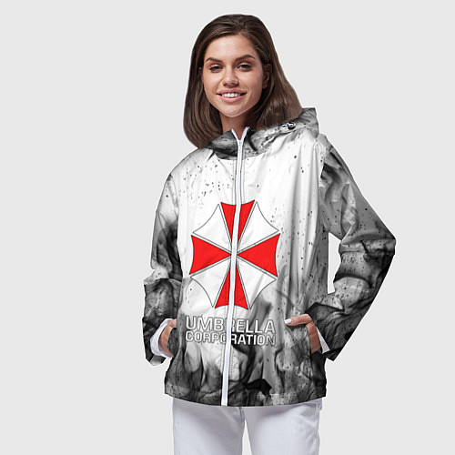 Женская ветровка UMBRELLA CORP / 3D-Белый – фото 3