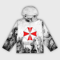Ветровка с капюшоном женская UMBRELLA CORP, цвет: 3D-белый