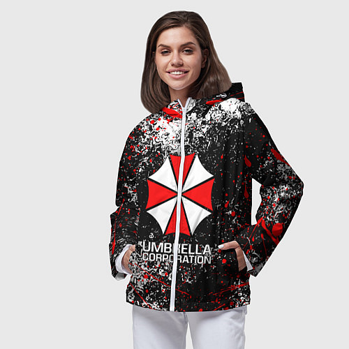 Женская ветровка UMBRELLA CORP / 3D-Белый – фото 3