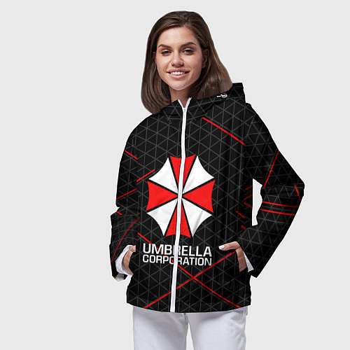 Женская ветровка UMBRELLA CORP / 3D-Белый – фото 3