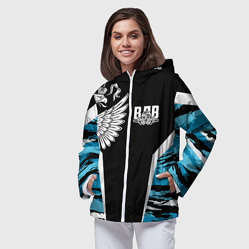 Женская ветровка Камуфляж ВДВ / 3D-Белый – фото 3